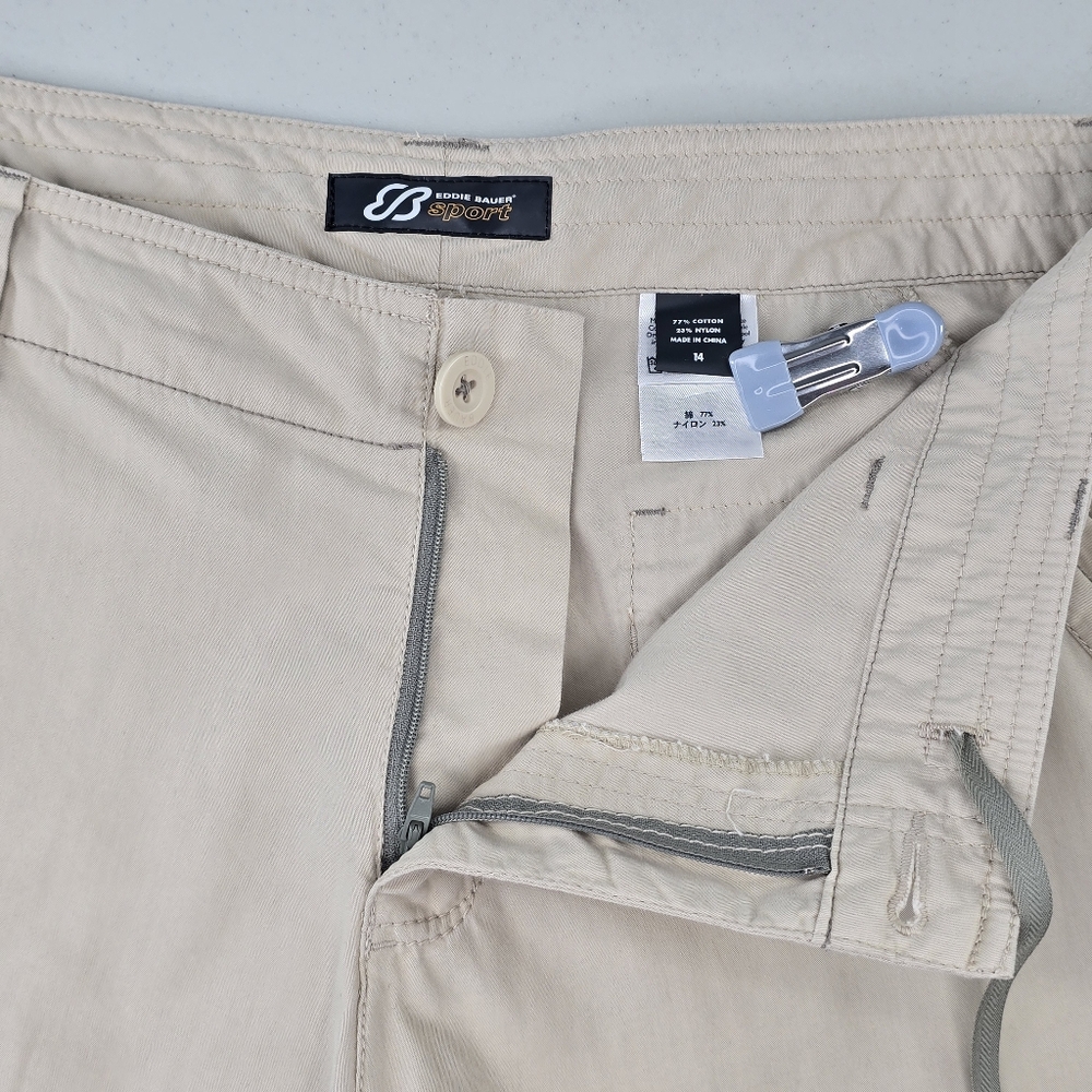 Eddie Bauer Sport Cotton/Nylon Capri Pants Women's Size 14 NWT - Picture 5 of 7